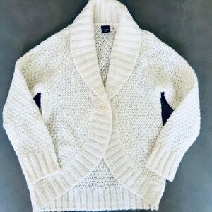 GAP Kids Off White Knit Sweater Bolero Cardigan Sz 4